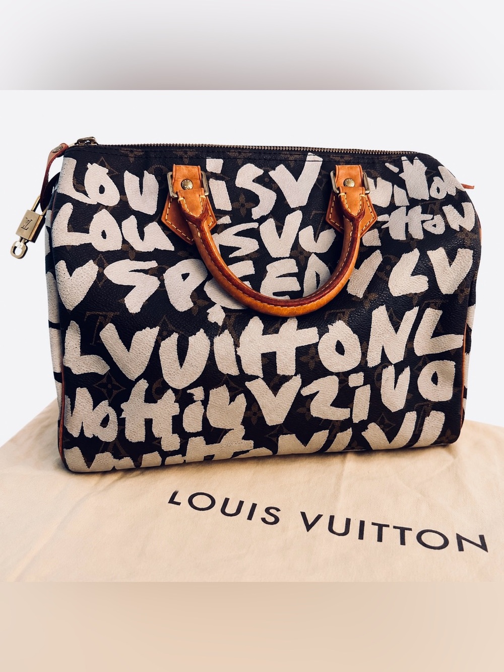 Louis Vuitton x Stephen Sprouse Monogram Graffiti Speedy 30 in White